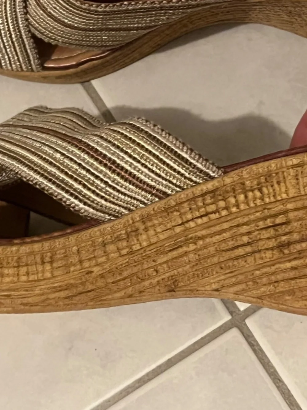 Italian Shoemakers Wedge Sandals Sz 9 Made in Italy